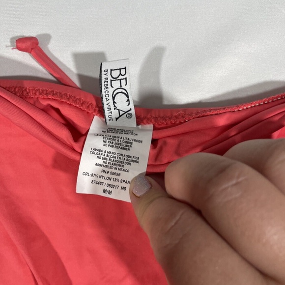 NWD Becca‎ Color Code Side Tie Bikini Bottoms in Coral [SZ Medium ] - Picture 5 of 12